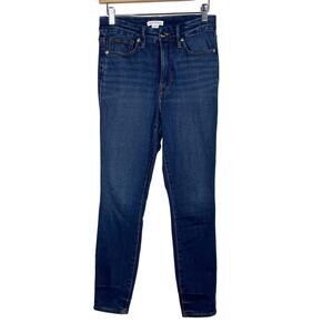 Good American Size 4 / 27 Good Legs Skinny Jeans Medium Wash Blue Stretch Cotton